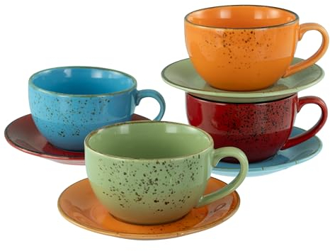 CreaTable 22877 Cappuccino Set, Steinzeug, 240 milliliters