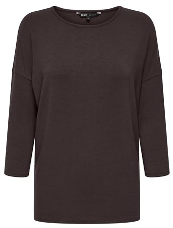 Onlglamour 3/4 Top JRS Noos, Black Coffee, XL