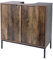 Under Sink Bathroom Storage Cabinet, 2 Door, Rustic Brown Oak, 60 x 60 x 30 cm