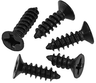ULTECHNOVO 100pcs Self-tapping Screws Drywall Nails Cross Countersunk Flat Head Screws Wallboard Hardened Steel for Wood Metal