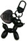 Porte-clés chien ballon, décoration de sac, décoration de voiture, porte-clés couple (noir)