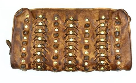 VEN-TOMY • Damen Geldbörse aus hochwertigem Waschleder VT946 VT908 (Cognac)