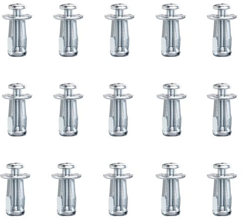 Meleg Otthon Hohlraumdübel M5, 15 Stück, Metall-Expansionsdübel für Trockenbau und Rigips, Hohlwandanker (M4x20-15pcs)