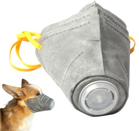 Hund-Atemschutzmaulkorb Wiederverwendbarer atmungsaktiver Staubfilter