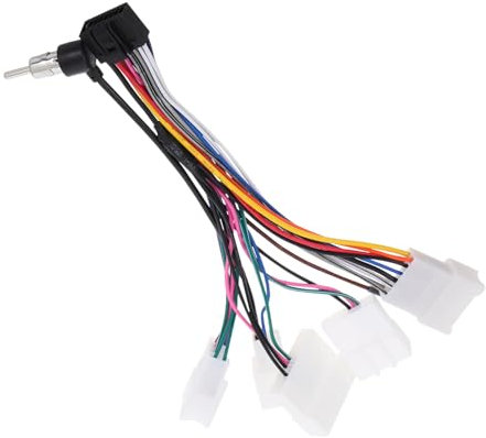 SHINEOFI Car Stereo Wiring Adapter Kit Compatible for Android Head Units for Audio System Features 16p Power Wire Connectors Compatible for
