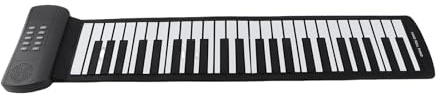 SIXRUN Roll-Up-Piano mit 49 Silikon-Tasten, tragbares Klavier für Kinder & Anfänger – 16 Sounds, 6 Demo-Melodien, kompakt & flexibel, ideal zum Üben und Reisen