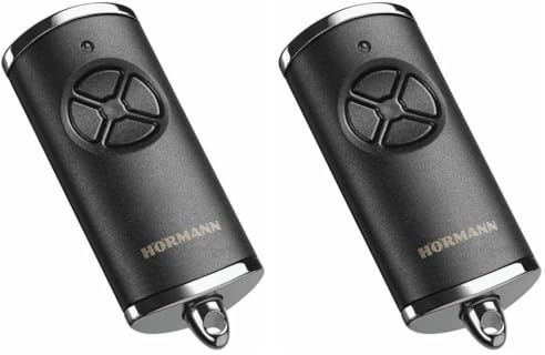 Hörmann Handsender HSE4 868-BS Struktur Chrom schwarz SW-Eu (Packung mit 2)