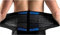 SUAVER Deluxe Neoprene Doppelriemen Rückenbandage Verstellbarer Taillen Trimmer Gürtel,Lendenwirbelstütze Bauch Bandage Linderung bei Ischias für Herren und Damen(Schwarz, XL / 36-40)