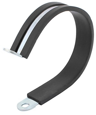 sourcingmap® 60 mm Durchmesser Gummierte R-förmig Verzinkt Schlauch Schellen Klemmen Kabel DE de