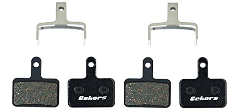 Gekors Disc Brake Pads Compatible For Shimano/Tektro/TRP (Black / 2 pairs)