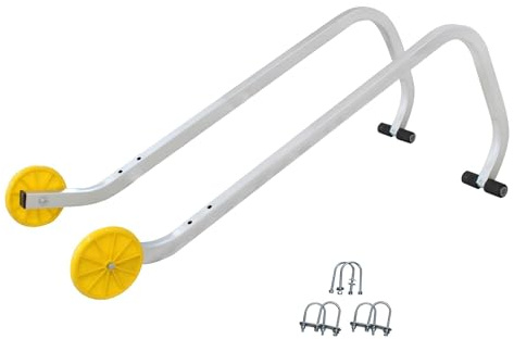 Gancio Da Retto Per Scala, Gancio Scala Per Il Tetto, 0,93 Metri, EN 131, Carico massimo: 150 kg, Materiale: Acciaio
