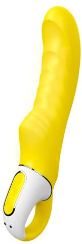 Satisfyer G-Punkt Dildo Vibrator Yummy Sunshine | 12 Vibrationsmodi | Klitoris & G-Punkt Stimulator | Wasserdicht (IPX7) | Wiederaufladbares Sex-Spielzeug für Frauen