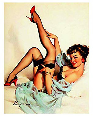 Ecool Pin up girl bedroom vintage style retro shabby chic vintage style acrylic fridge magnet or can be used a a plaque