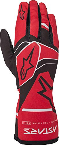Alpinestars Karthandschuhe Tech 1-K Race V2 SOLID rot/schwarz/grau XXL