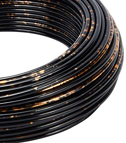 BENECREAT 23m Filo di Alluminio Multicolore pergioielli in Filo di Alluminio 2mm Filometallico Nero Pieghevole con Scatola Portaoggetti Pergioielli Che Bordano Il Progetto Artigianale, Nero e Oro