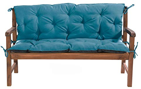 Mayaadi-Home Gartenbankauflage Bankauflage Bankkissen Sitzkissen Polsterauflage Sitzpolster Türkis 150x60x50cm