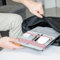 Beblau Organizer elettronico portatile pieghevole attaccabile ai tuoi dispositivi, organizer da scrivania per ufficio, casa e scuola, soluzione per lavorare da casa, accessori per laptop, inserto per
