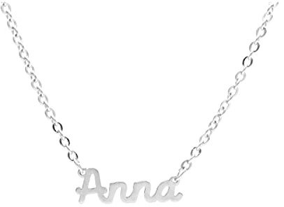 Magic In The Moonlight Collana NOME donna in acciaio 316L | ciondolo con nome personalizzato | fatte a mano, Made in Italy, ACCIAIO | ANNA