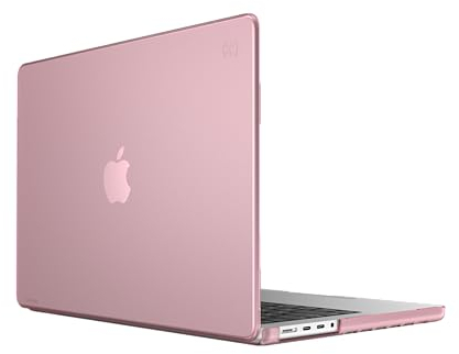Speck Productos Funda Smartshell para MacBook Pro de 14 Pulgadas (2021), Rosa Cristal