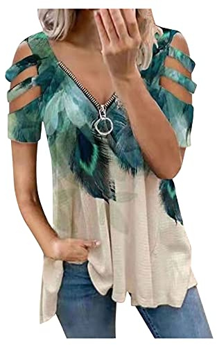 GFPGNDFHG hemdkleid Damen kariert Bluse Hochzeitsgast Damen Tshirt elegant Junge mit schwarzem hahn langes Oberteil Damen Bohemian Kleid Weisse blusen Damen Kurzarm rüschenbluse Frauen modern