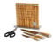 CHEF CUISINE Messerset mit Messerblock Olivenholz 5-teilig – hochwertiger Messerblock magnetisch mit Messern handgeschmiedet, rostfreier Klingenstahl, ergonomischer Olivenholzgriff