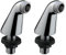 Pair of Chrome Deck Mounted Bath Filler Shower Mixer Tap Legs Adapter Extension