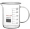stonylab Glass Beaker with Handle, Borosilicate Glass Graduated Low Form Griffin Beaker with Handle and Pouring Spout, 250 ml