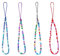 Jagowa Colorful Ceramic Bead Cell Phone Lanyard - Handmade, 4 Pack, 19cm, Multicolor/Blue/Purple/Red - Decorate & Secure Your Phone Anywhere!