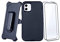 WallSkiN Case for iPhone 11 (6.1) with 2 Screen Protectors | Heavy Duty Full Body Military Grade Drop Protection Carrying Cover Holder | Holster for Men Belt with Clip Stand – Black