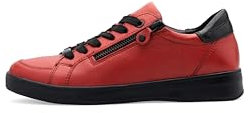 ARA Damen Rom Low-Cut Sneaker, Chilli,SCHWARZ, 40 EU