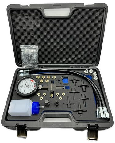 Master Common Rail Diesel - Kit di attrezzi per tester ad alta pressione + tubi di iniezione per il controllo della pressione del carburante su impianti comuni