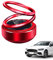 Tragbare Auto-Diffusor zur Luftreinigung, Auto Armaturenbrett Dekoration,Mini-tragbare Solarrotierende Aromatherapie-Ornamente, Perfekte Auto Gadgets für den Innenraum, 360 Grad Drehbar (Rot)