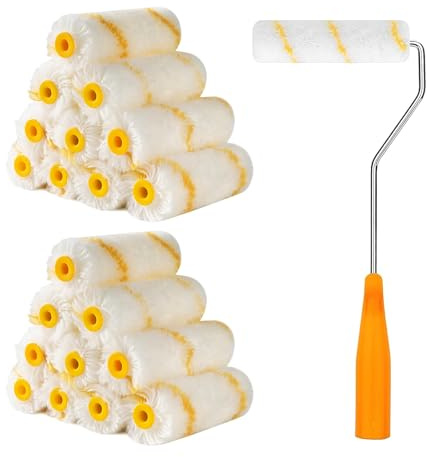 ChAusa 20 Pezzi Rullo per Dipingere Muri Riutilizzabil, 10cm Rullino Pittur