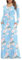 Anelune Dresses for Women Long Sleeve Loose Plain Plus Size Maxi Dresses Casual Long Floral Dresses with Pockets Flower Light Blue Medium