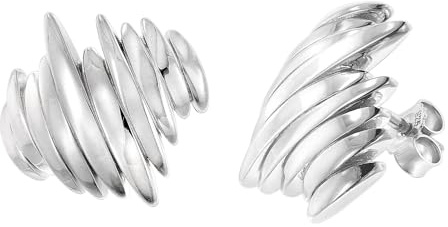 trendor Damen-Ohrringe Silber 925 Design-Ohrstecker 68367 | modischer Ohrschmuck für Frauen, zauberhaftes Accessoire und edle Geschenkidee,