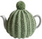 Medium Mint Green Knitted Tea Cosy, Fits 4 to 6 Cup Teapot