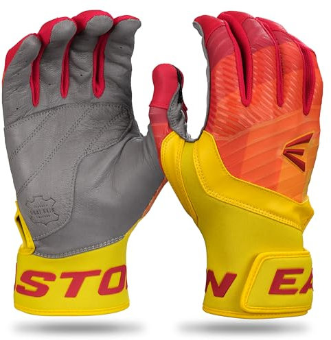 Easton | Adult Walk-Off Ethos Baseball Batting Gloves | Fire | M