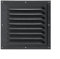 Puupaa 250mm Stainless Steel Louvred Air Vent Grille, Black Extractor Fan Cover with Mesh for Wall or Ceiling, Bathroom, Shed Ventilation, Internal or External Use(1PCS)
