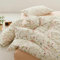 Covebett Bettwäsche Baumwolle 155x220 Rosa Blümchen Bunt Blumen Klein Geblümt Muster Bettbezug Set Aesthetic Botanisch Blumenwiese Blumenmuster Deckenbezug Reißverschluss und Kissenbezug 80x80cm
