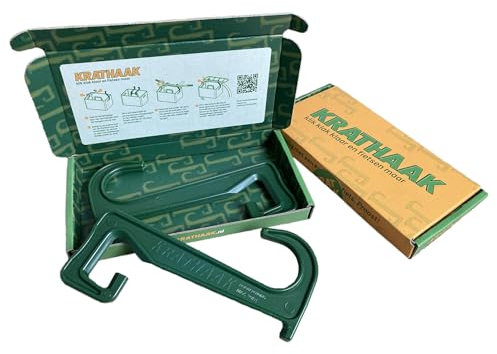 Krathaak Der Bierkastenhaken für dein Fahrrad! Ultra praktisches Gadget für den Stadtverkehr und jeden Fahrradfahrer. Noch nie War es so einfach einen Bierkasten mit dem Fahrrad zu transportieren