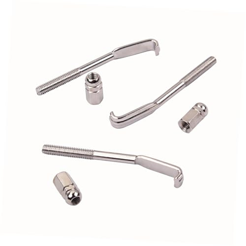 CORHAD Nuts Replacement Banjo and Brackets Metal Accessories Hooks for Silver Colour Easy to Install and Use Sturdy for Repair