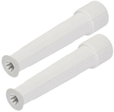 Anti-Splash Tap Swirl Nozzles (2 Pcs) Large White Swirl for 1/2-inch Tap