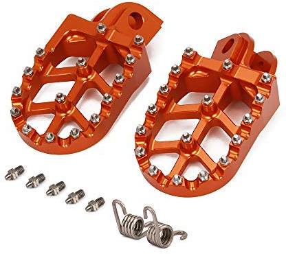 Motorrad Fußrasten für 50/65/85/125/150/250/400SX 250SXS/SXS-F/EXC/MXC/EXC-G/SX-F/EXC-F/XC/XC-F 450SX-F/EXC/XC-G/SX/SXS/SMR/EXC-G/MSX-G 525EXC/EXC-G/MXC-G/SX/SMR/XC-G Orange