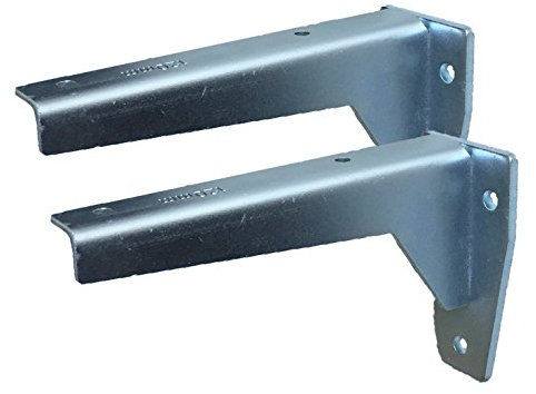 Sunload Regalbodenträger Schwerlastträger L-Profil Konsole Stahl verzinkt (2 x 120 mm)