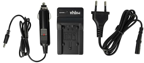 vhbw Akkuladegerät kompatibel mit Panasonic HDC-TM60, HDC-TM80, HDC-TM99, SDR-H100, SDR-H85 Digitalkamera, Camcorder, Action Cam-Akku - Ladeschale