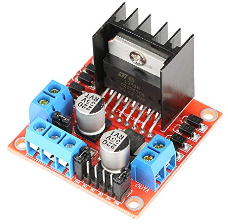 Akozon L298N Module de Carte de Conducteur de Module du Pont H pour Le Robot de Voiture Futé de Moteur Pas à Pas