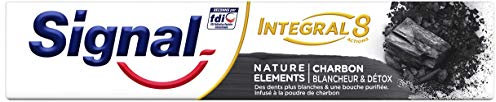 Signal Nature Elements Dentifrice Charbon Blancheur et Detox, Tube de 75ml