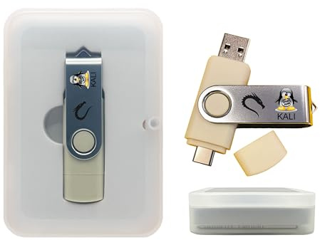 Kali Linux USB avviabile per hacking etico e sicurezza informatica | Esegui dal vivo o installa Kali con oltre 600 strumenti di test di sicurezza e penetrazione per PC amd64 e arm64