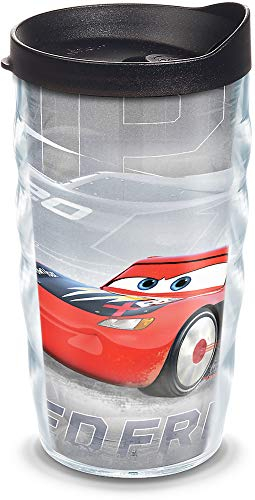 Tervis Fabricado en Estados Unidos Disney Pixar de doble pared, vaso aislado Cars Speed Frenzy que mantiene las bebidas frías y calientes, 10 onzas onduladas, clásico