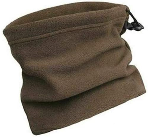 Tomsey® Thermal Unisex Snood Scarf Neck Warmer Winter Ski Wear Tube Fleece Motorbike Cycling Running Earmuff Cover (Brown)